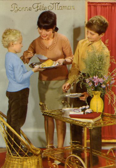 Cartes Postales Pop et  Kitsch des années 50, 70 et 70 Happy Mother's day / Bonne fête des mères