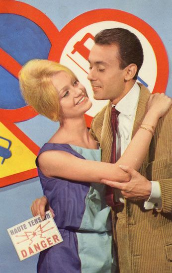 Cartes Postales Pop et  Kitsch des années 50, 70 et 70 Avec un peu d'aide de nos amis - Pop and kitsch vintage postcards from the fifties, the sixties and the seventies : Transports amoureux - Love transports