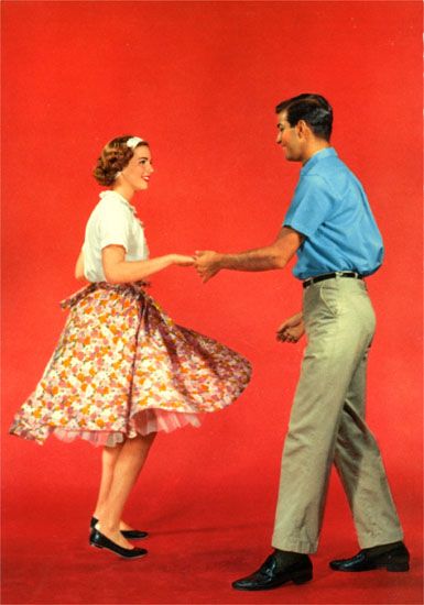 Cartes Postales Pop et  Kitsch des années 50, 70 et 70 - Pop and kitsch vintage postcards from the fifties, the sixties and the seventies : Dance, dance dance