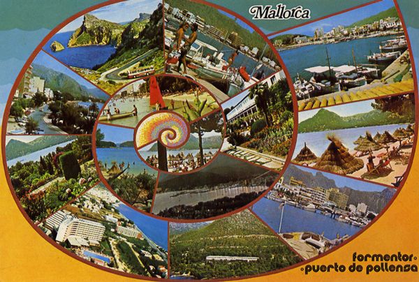 Cartes Postales Pop et  Kitsch des années 50, 70 et 70 - Pop and kitsch vintage postcards from the fifties, the sixties and the seventies : Fenêtres sur la mer