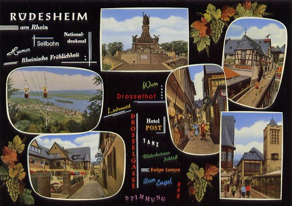 Cartes Postales Pop et  Kitsch des années 50, 70 et 70 - Pop and kitsch vintage postcards from the fifties, the sixties and the seventies : Fenêtres sur campagne