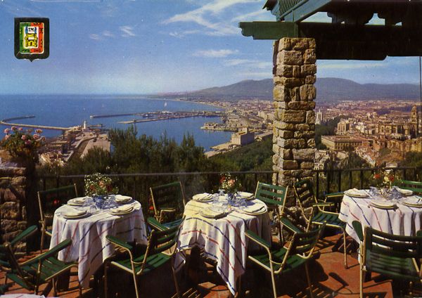 Cartes Postales Pop et Kitsch des années 50, 70 et 70 - Pop and kitsch vintage postcards from the fifties, the sixties and the seventies : MALAGA Hosteria de Gibralfaro