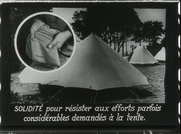 Films fixes et publicités de quartier (educational filmstrips) sur www.filmfix.fr : Le camping
