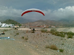 Alf inn for landing etter en utrulig fin tur fra Cima Sierra de Lujar, Spania