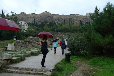 We didn´t actually go up there on this day. Just to a look out near it. Too wet.