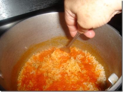 Esponja el arroz, "peinalo" Esponja el arroz, "peinalo"