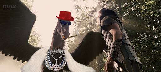 A pegasus has never been so pimped in history