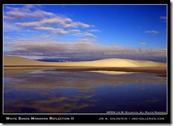 White Sands Monsoon Reflection II