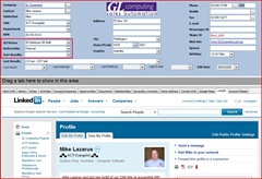 LinkedIN Tab in ACT! by Sage 2009