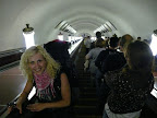 Moscow metro is quite deep