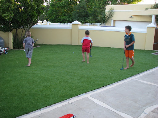 synthetic grass play