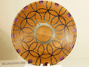 Moonchild: Walnut & resin, 13in. diam.