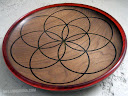 Seed of Life: Walnut with Tricolor resin