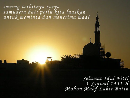 wahyu/~teardrop: SMS Ucapan Idul Fitri Terbaru 2010 1431 H | SMS