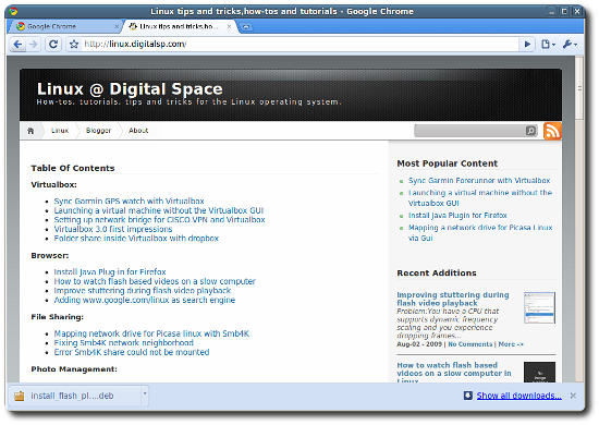 photo of google chrome running on ubuntu 32 bit