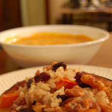 Squash With Rice, Sage & Goat's Cheese