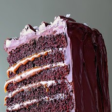 Salted-Caramel Six-Layer Chocolate Cake