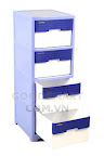 Tủ nhựa Bít Duy Tân 4 ngăn kéo, rộng 38.5cm