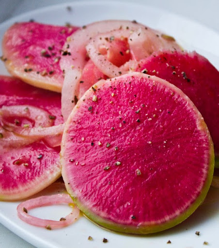 Meet the Watermelon Radish: Salad Recipe · Cheezy Roasted Broccoli Meet the Watermelon Radish: Salad Recipe · Cheezy Roasted Broccoli