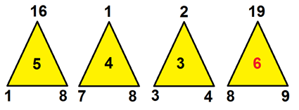 Mijmeringen: Driehoekspuzzel - oplossing