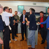 Tim Appleton, Mag. Baier, u.a. am Swarovski Optik-Stand &ndash; 24-Apr-2010