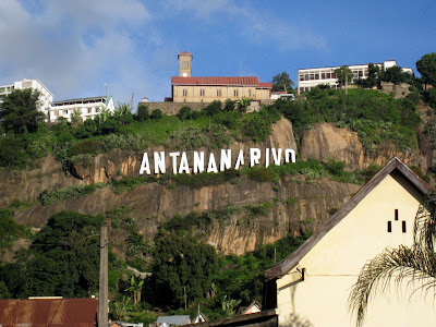 Antananarivo sign in Madagascar