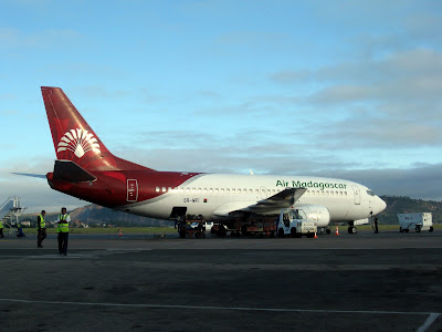 Air Madagascar plane at Antananarivo airport