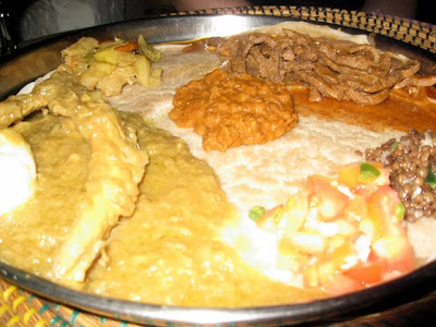 Ethiopian food at Lalibela restaurant in Dakar