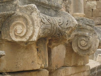 Roman ruins in Jerash Jordan