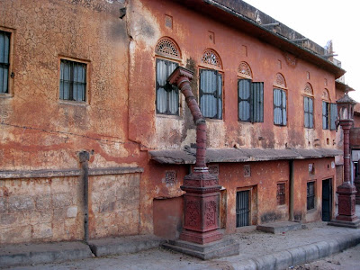 Red building in Galta India