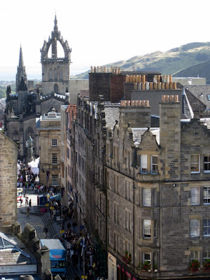 The Royal Mile as seen from the Camera Obscura in Edinburgh