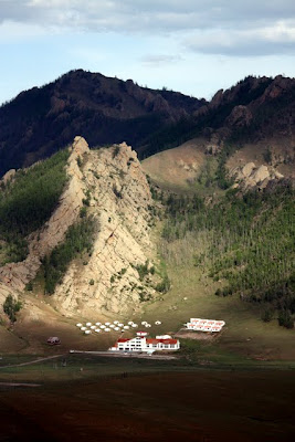 Ger camp in Terelj National Park in Mongolia