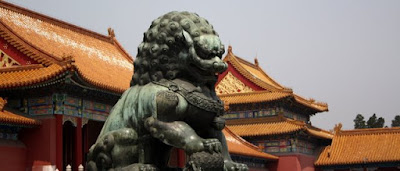 Dragon in the Forbidden City in Beijing China