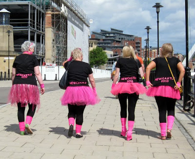 Hen party in Newcastle upon Tyne England