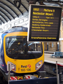 Train from Manchester Airport to Newcastle