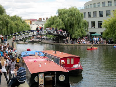 Bridge over Regent's Canal in London at Camden Town