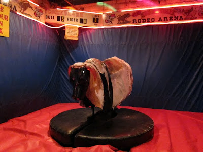 Mechanical bull at a bar in Paso Robles California