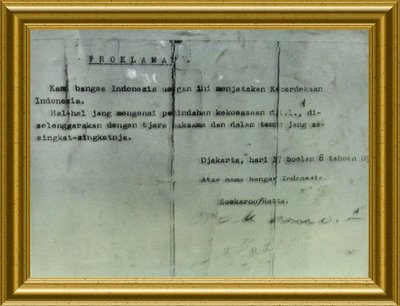 Naskah Teks Proklamasi Kemerdekaan Indonesia