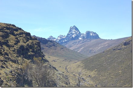 Mt Kenya and the valley