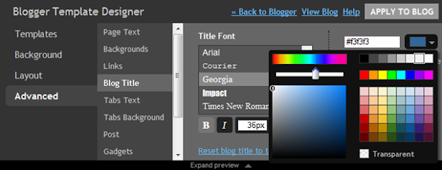 The new Blogger template designer