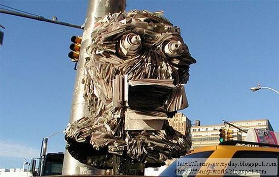 Sculptures made from Newspapers by Nick Geogiou (9)