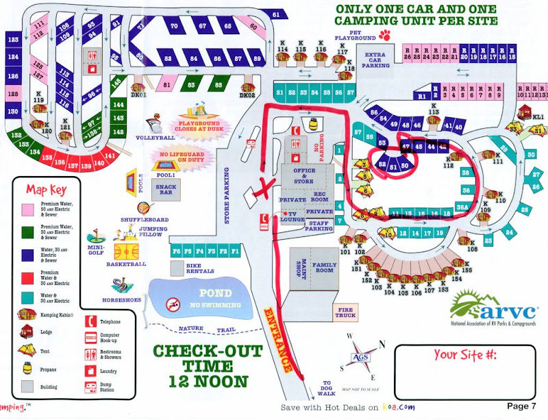 Newburgh Koa Campground Map May At The Koa 2010