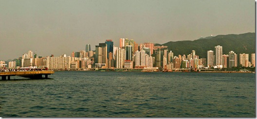 Panorama Daytime Hong Kong Island Ferry