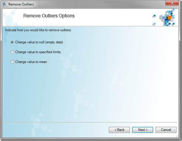 Remove Outliers Options Remove Outliers Options