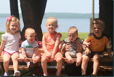 Hubbard Lake '10 5 kids