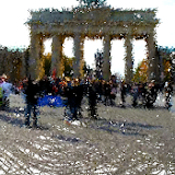 Berlin re-created with Flash and Painted with the Hyper Framework.