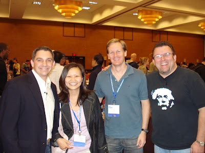 Amber and David with Ryan Deiss and Perry Belcher at Traffic & Conversion Summit in Austin TX