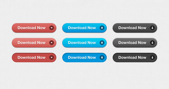 Simple Download Buttons (PSD)