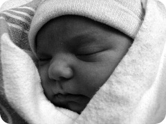 Norah's First Week 006 BW