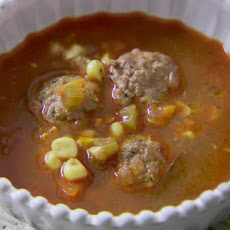 Lamb Meatball Soup (Sopa de Albondigas)